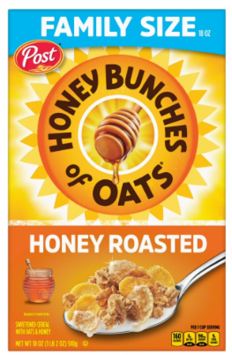 Post Honey Bunches of Oats Toasted Breakfast Cereal with Honey, 18 oz Box
