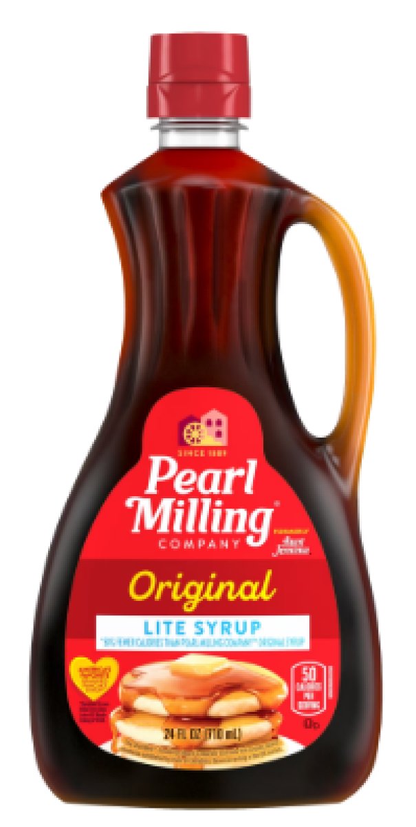 Pearl Milling Company Original Lite Pancake & Waffle Syrup, 24 fl oz Bottle, Easy Pour Dispenser