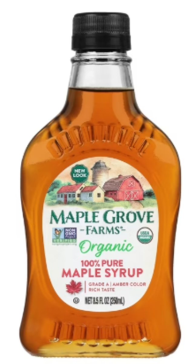 Maple Grove Farms® 100% Pure Organic Maple Syrup, Glass Pouring Bottle, 8.5 fl oz