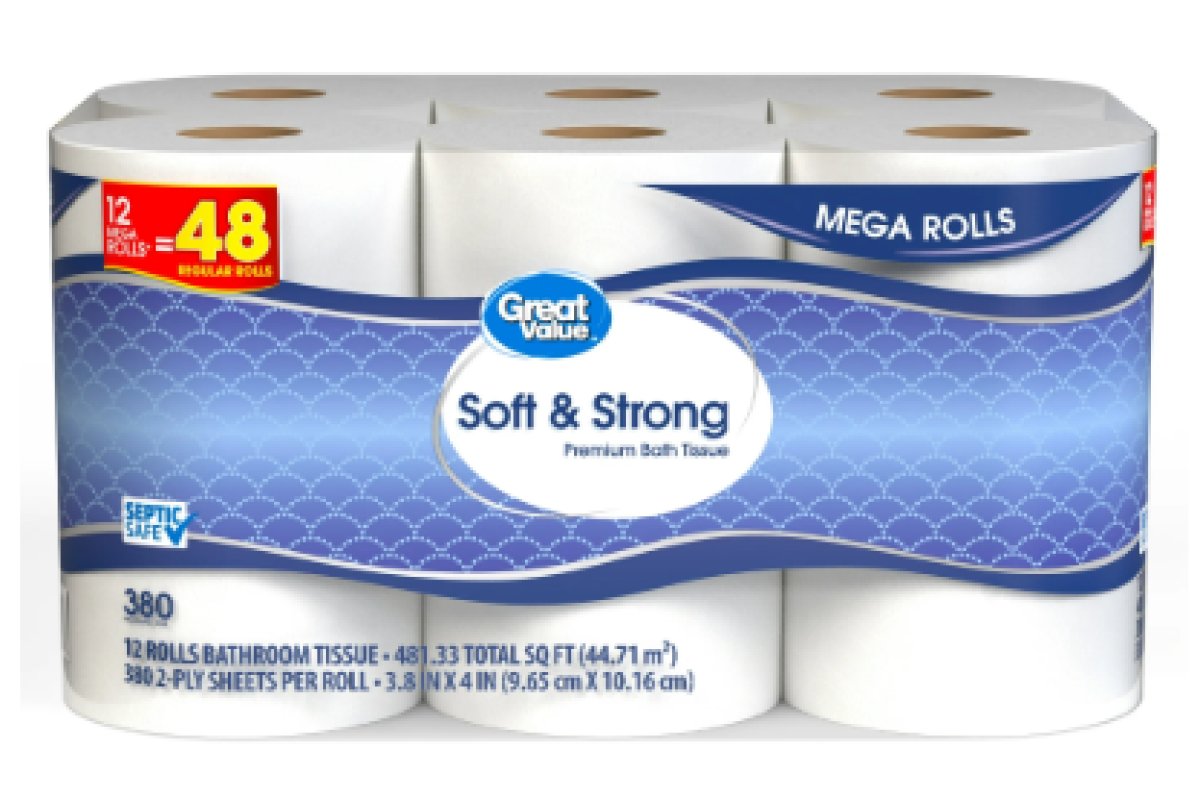 Great Value Premium Soft & Strong Toilet Paper, 12 Giant Rolls