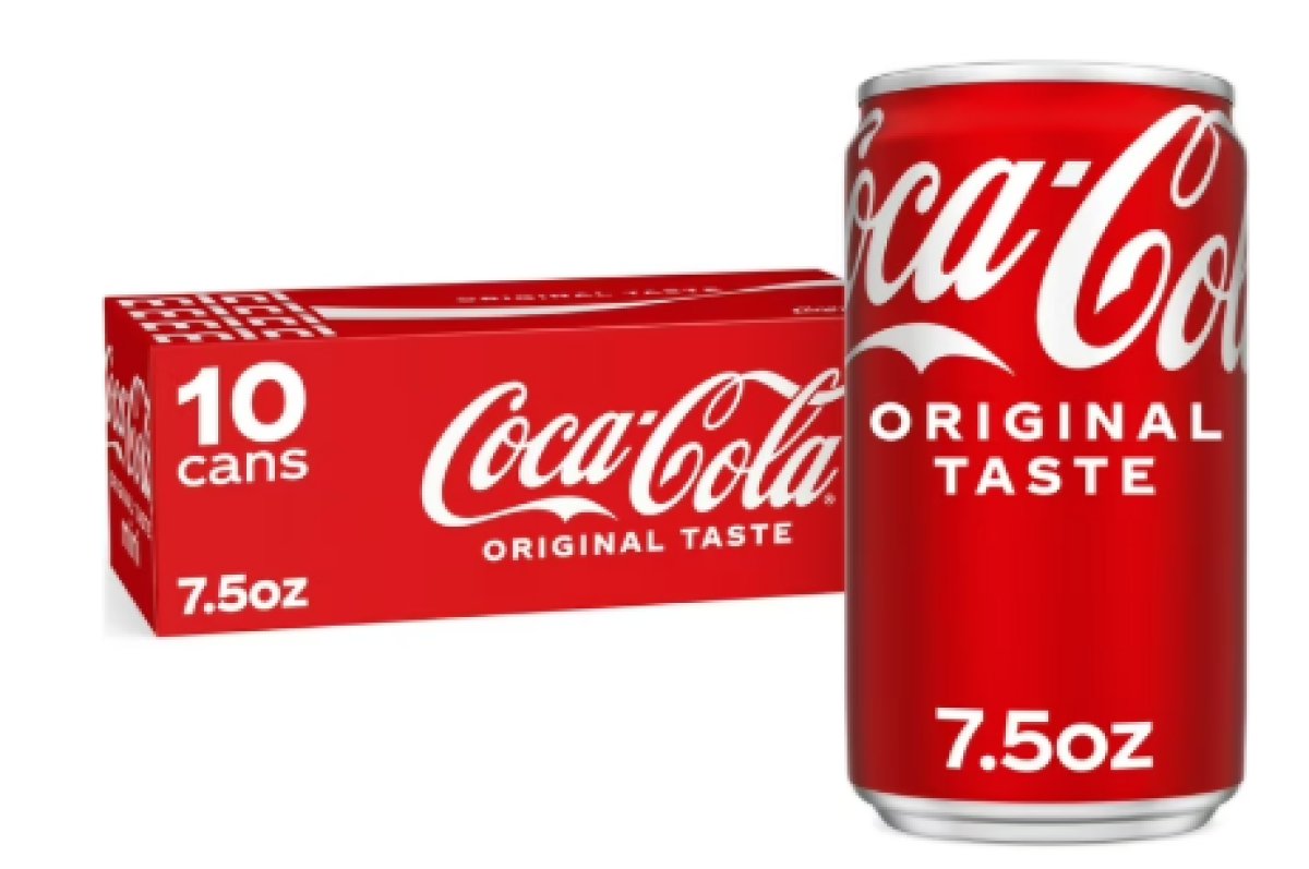 Coca-Cola Refrigerator Pack Mini Soda Cans 7.5 fl oz, 10 Pack