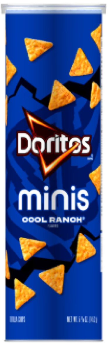 Doritos Mini Tortilla Chips with Fresh Ranch Flavor, 5.125 oz, Can
