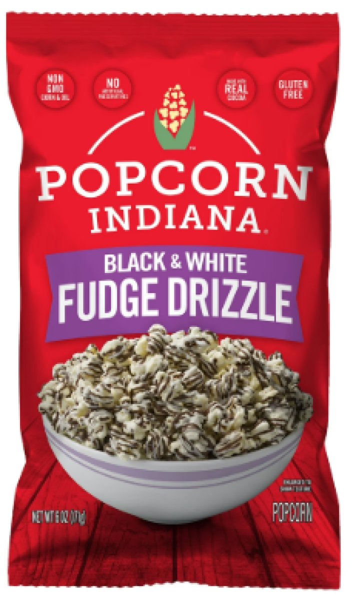 Popcorn, Indiana Black and White Drizzlecorn, 6 Oz