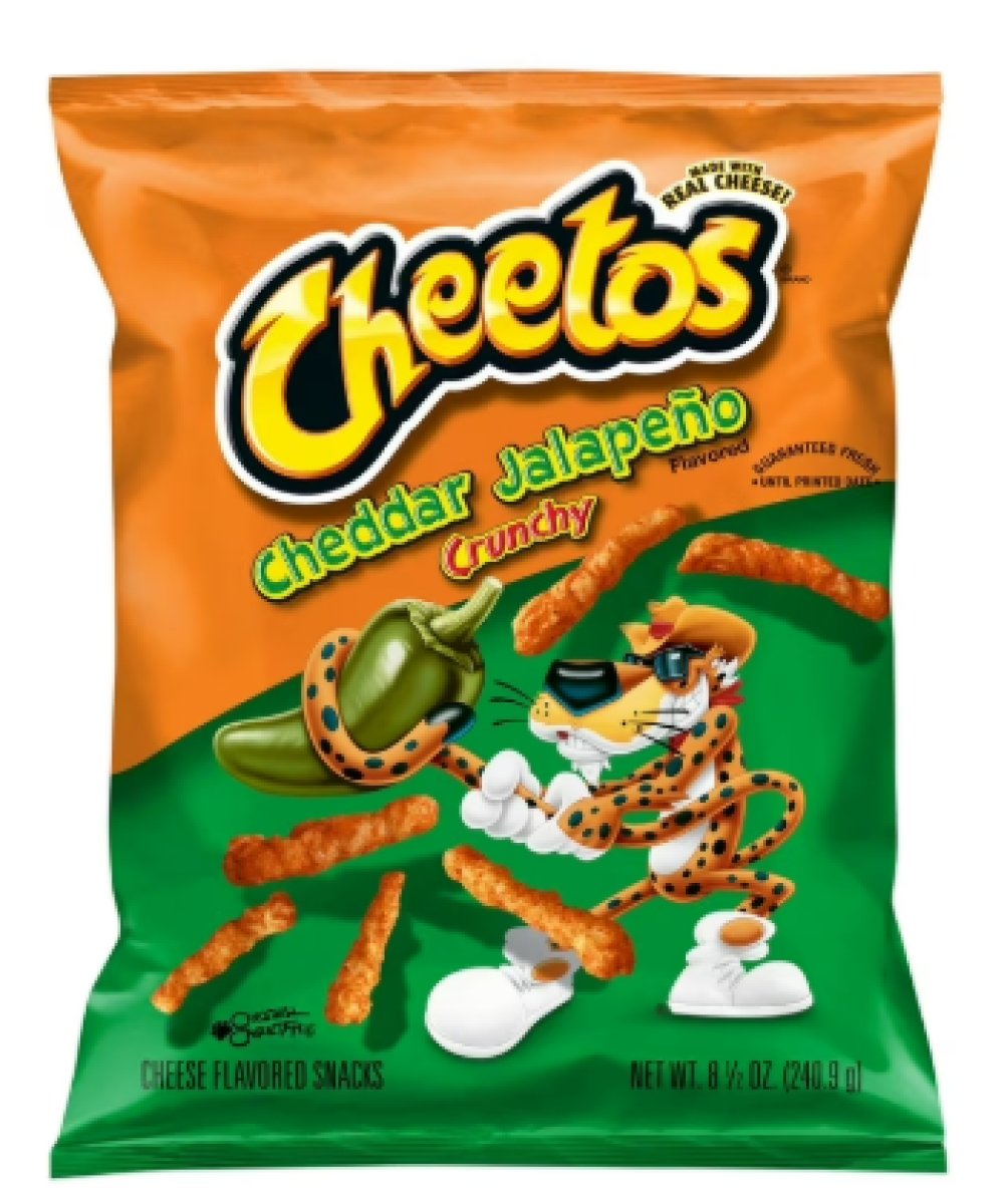 Cheetos Crunchy Chips Cheddar Cheese and Jalapeño 8.5 oz Bag