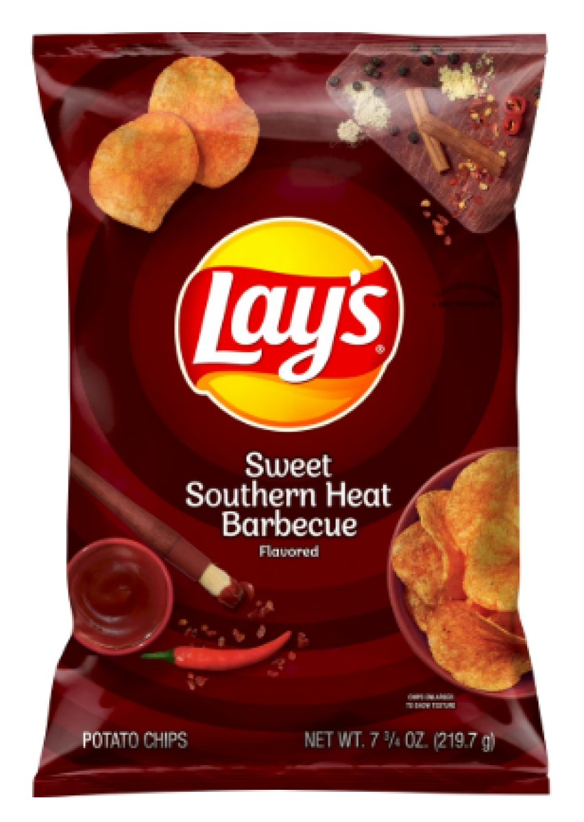 Lay's Southern Sweet BBQ Flavored Potato Chips, 7.75 oz Bag