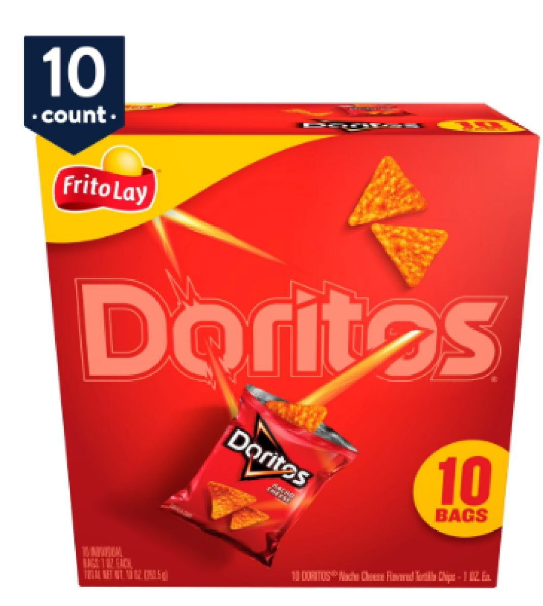 Doritos Nachos with Cheese and Tortilla, 1 oz, 10 Bags