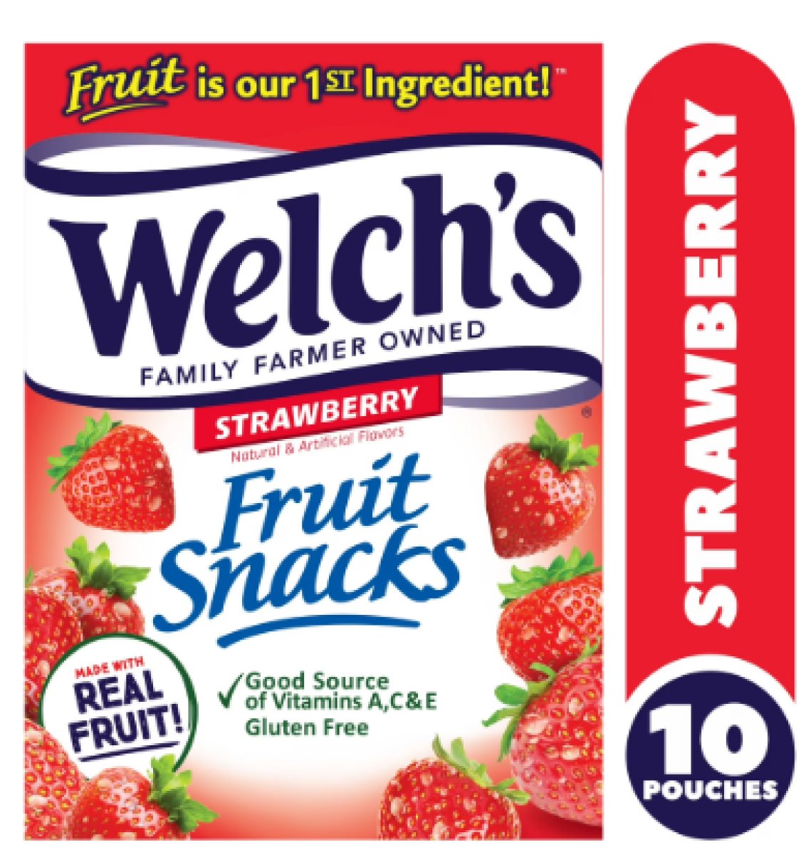Welch's, Made with Real Fruit, Strawberry, 0.8 oz, 10 Units