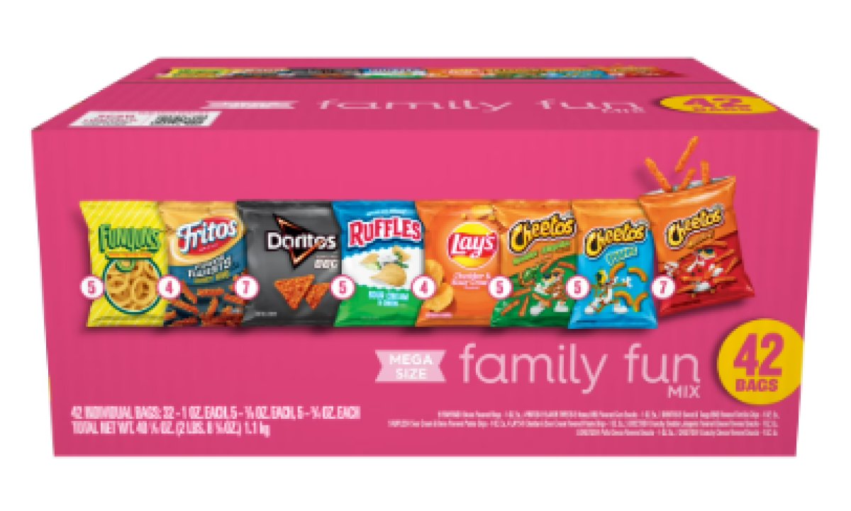 Frito Lay Fun Family Chip Variety Pack Mega Size, 42 Units