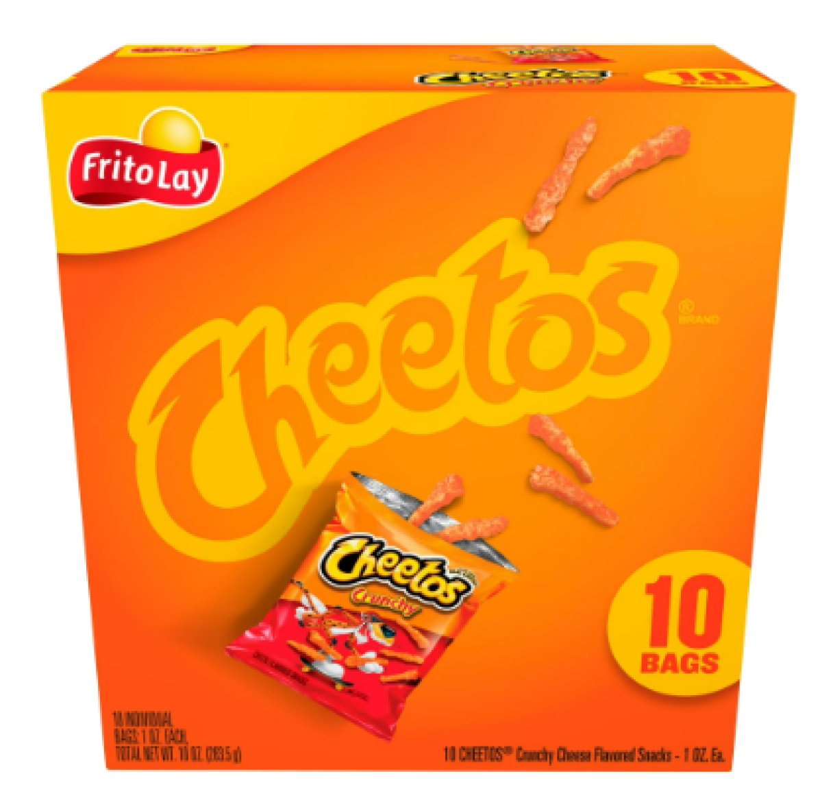 Cheetos Crunchy Cheese Flavored Snacks 1 oz, 10 Units