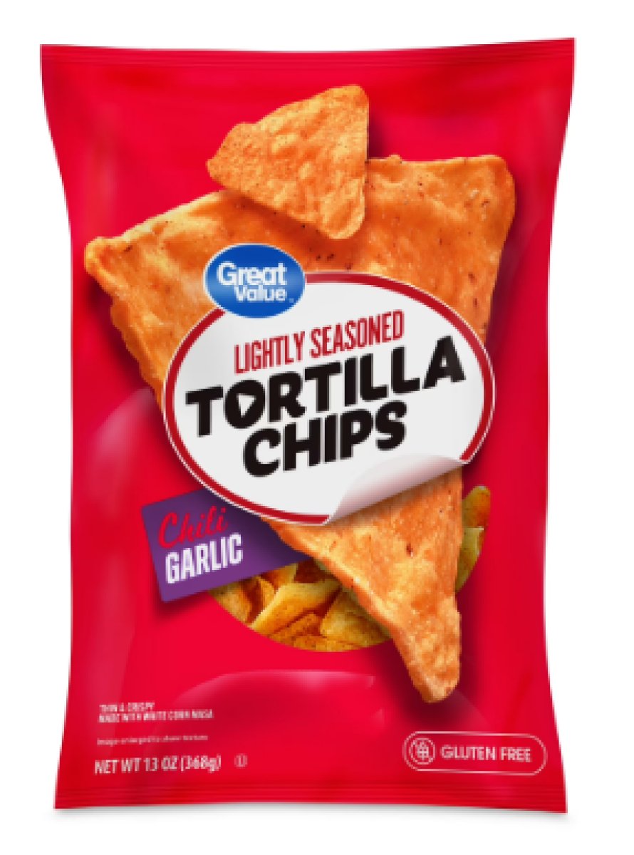 Great Value Chili & Garlic Seasoned Tortilla Chips 13 oz
