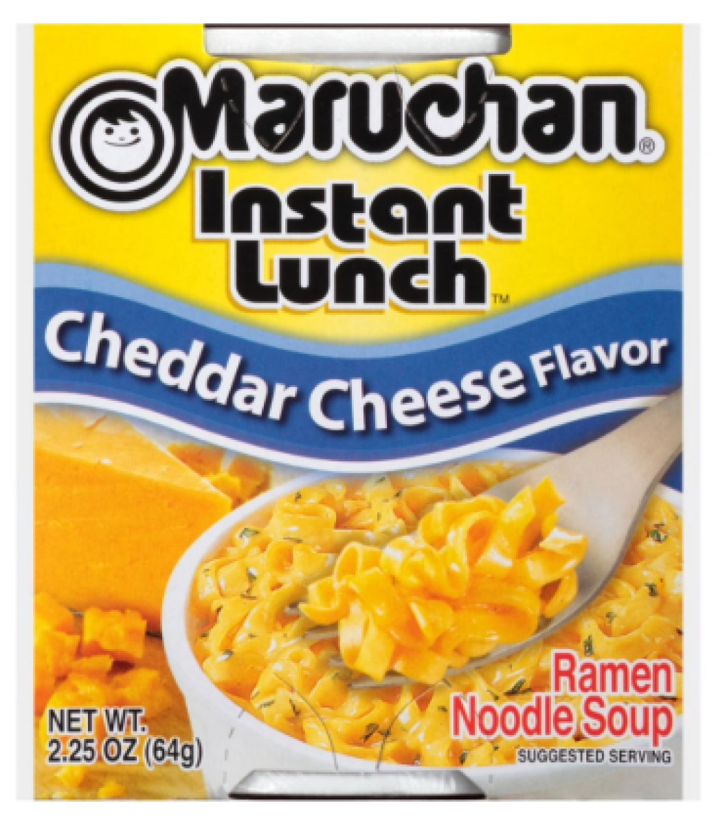 Maruchan Instant Lunch Ramen Noodles Cheddar Cheese Flavor, Shelf Stable, 2.25 oz Cup