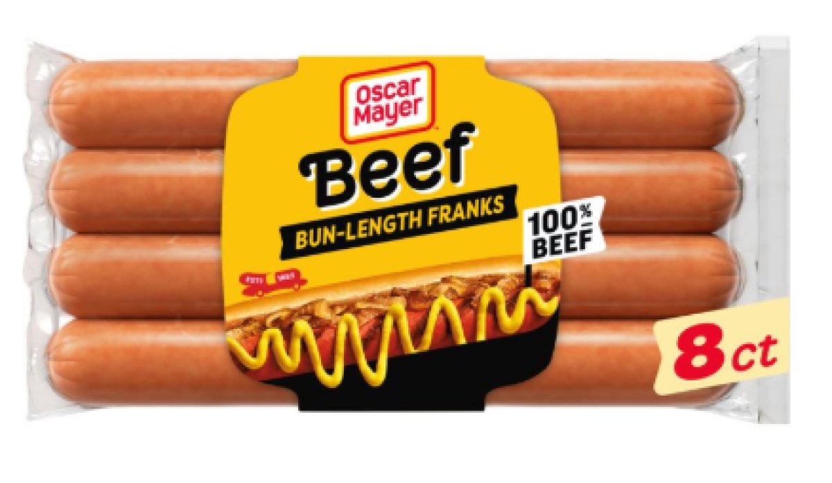Oscar Mayer Hot Dogs Franks with Bun Length 8-Pack, Refrigerated