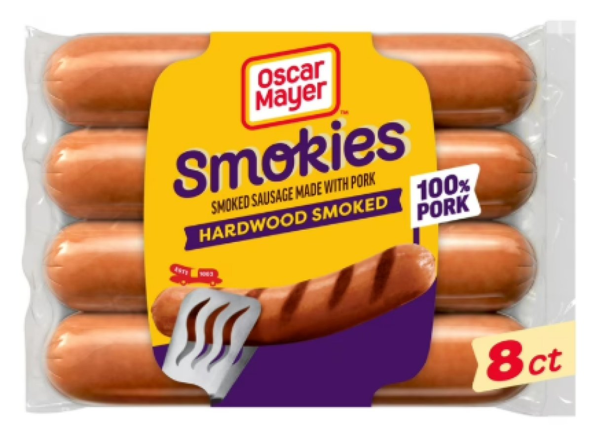 Oscar Mayer Smokies Hardwood Smoked Sausage Hot Dogs, 8-Pack, Refrigerated