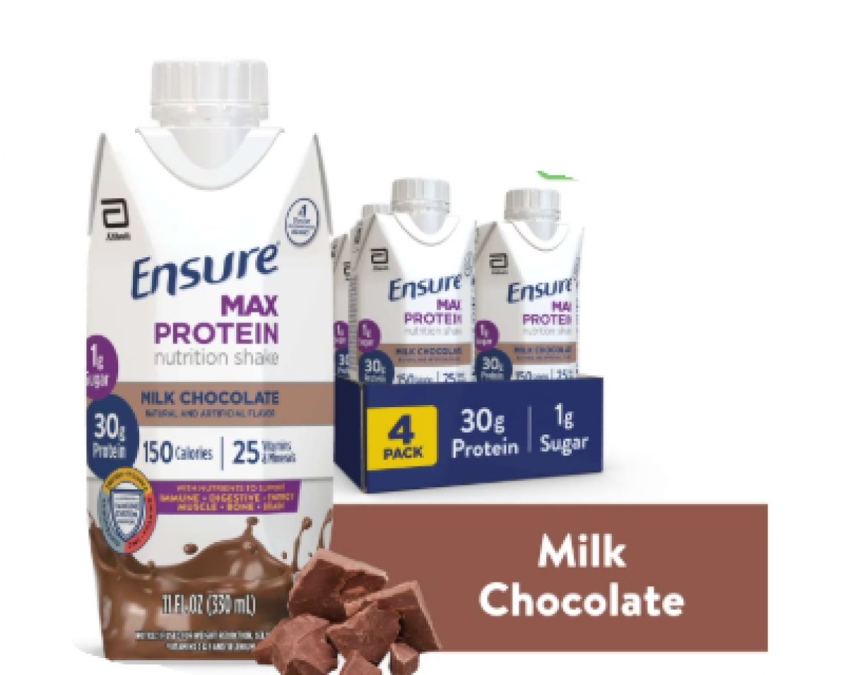 Ensure Max Protein Shake, 30g of Protein, Milk Chocolate, 11 fl oz, 4 Pack
