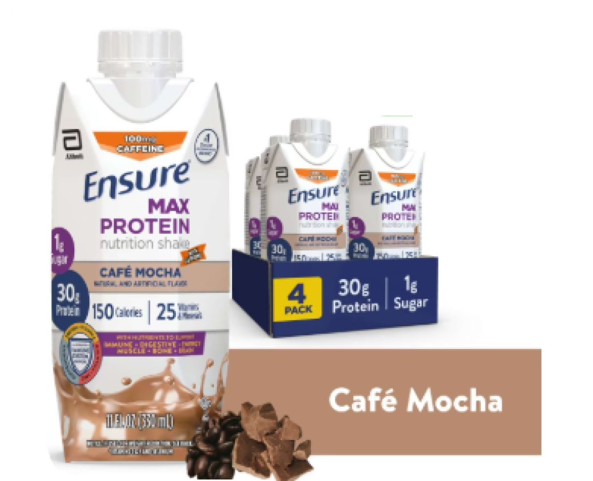 Ensure Max Protein Shake, 30 G Protein, Mocha Coffee, 11 fl oz, Pack of 4