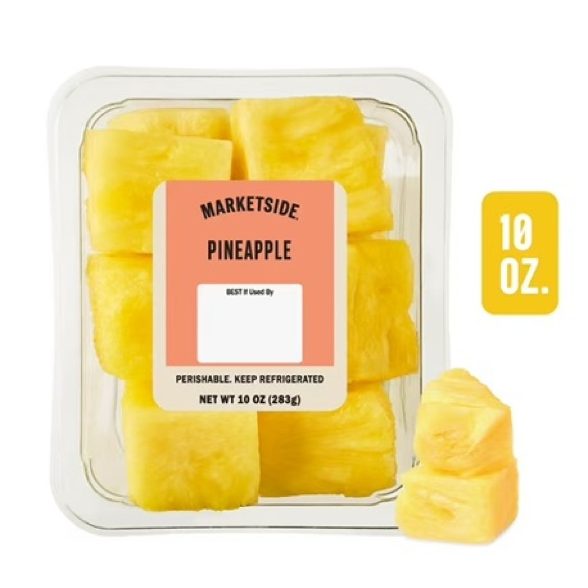 Marketside Fresh Cut Pineapple, 10 oz Tray