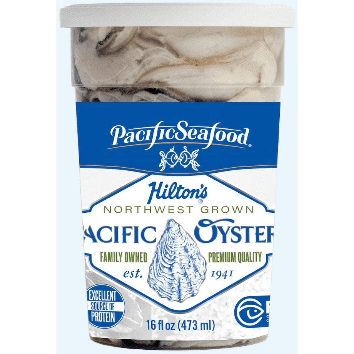 Pacific Seafood Hilton's Fresh x-Small Raw Pacific Oysters, 16 fl oz