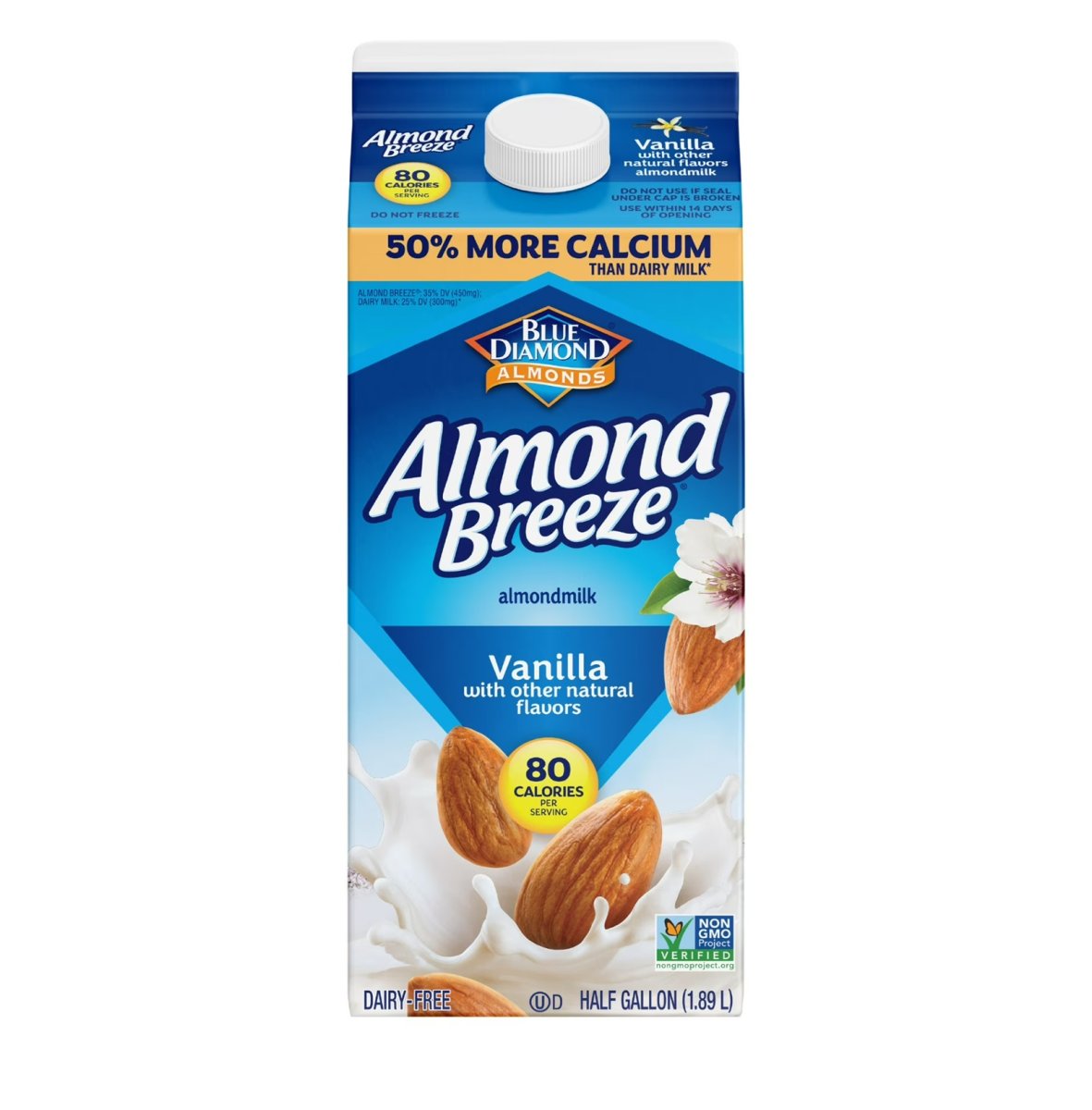 Almond Breeze Almond Milk and Vanilla, 64 oz