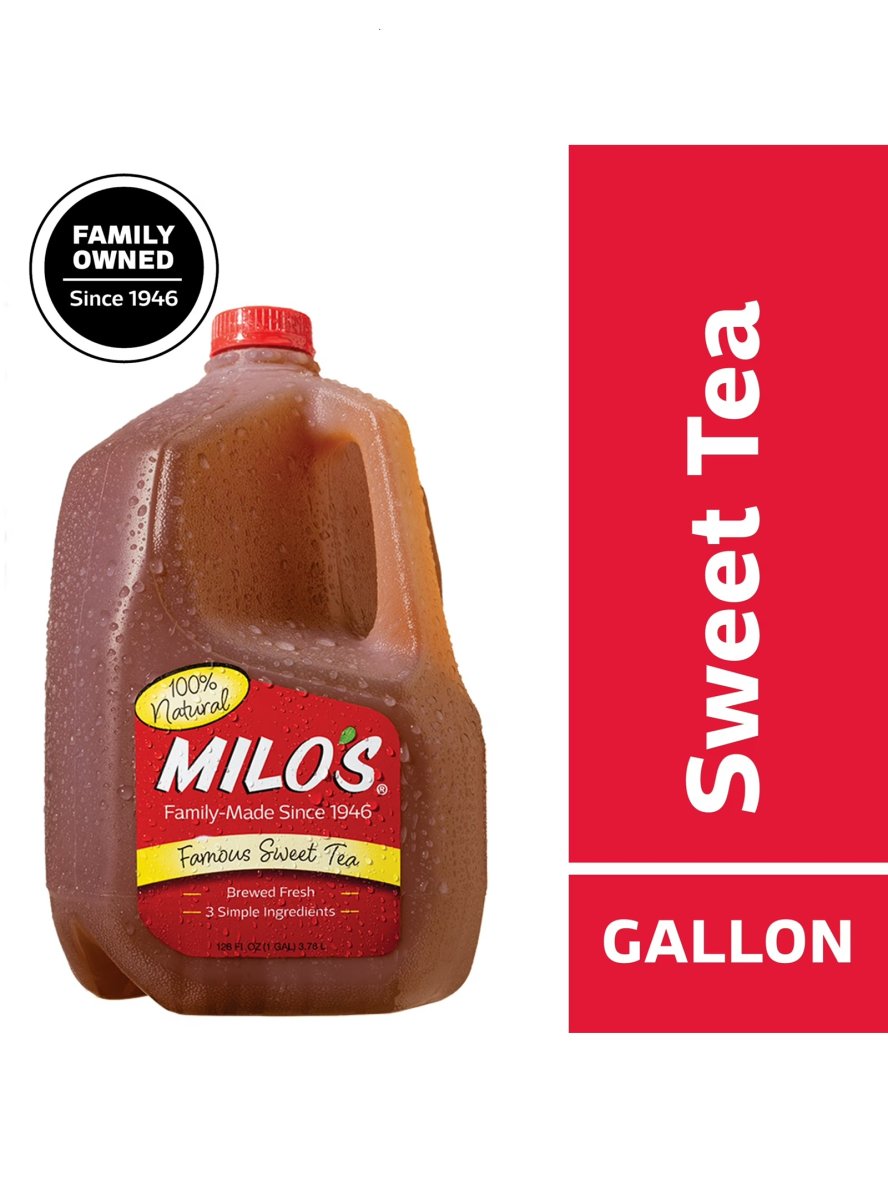 Milo's The Famous Sweet Iced Tea 100% Natural, 128 fl oz