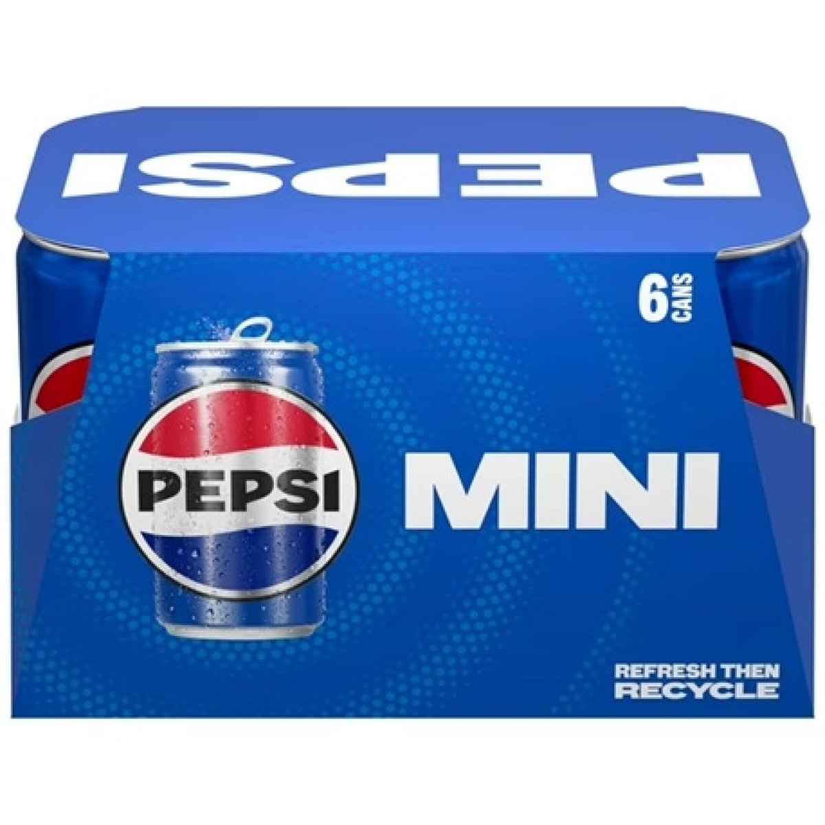 Pepsi Soda Pop Cola 7.5 fl oz 6 Pack, Paperboard, Allergens Not Contained