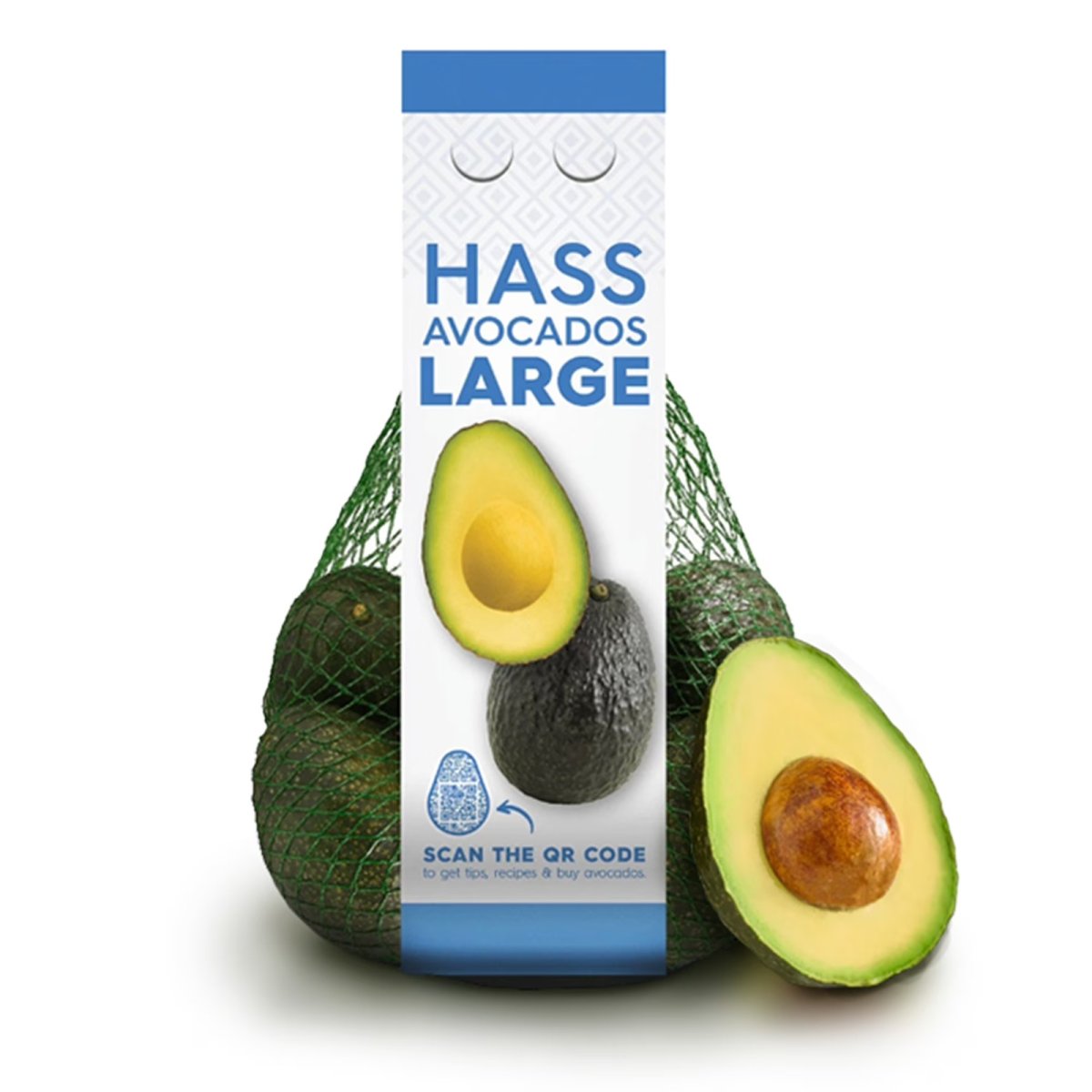 Fresh Large Bag of Hass Avocados, 3-4 Units