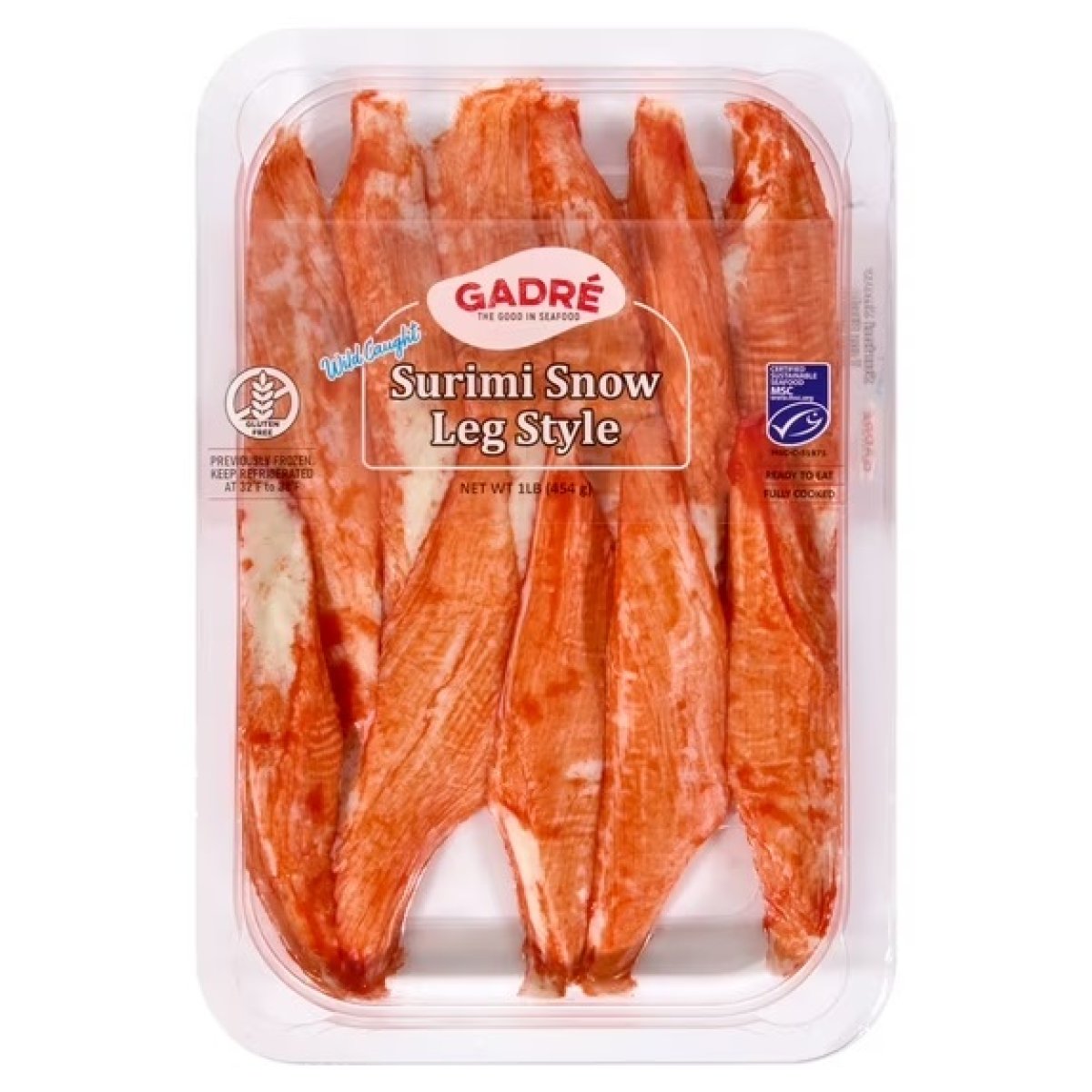 Gadré, Leg Style, Surimi Snow, 1, lb