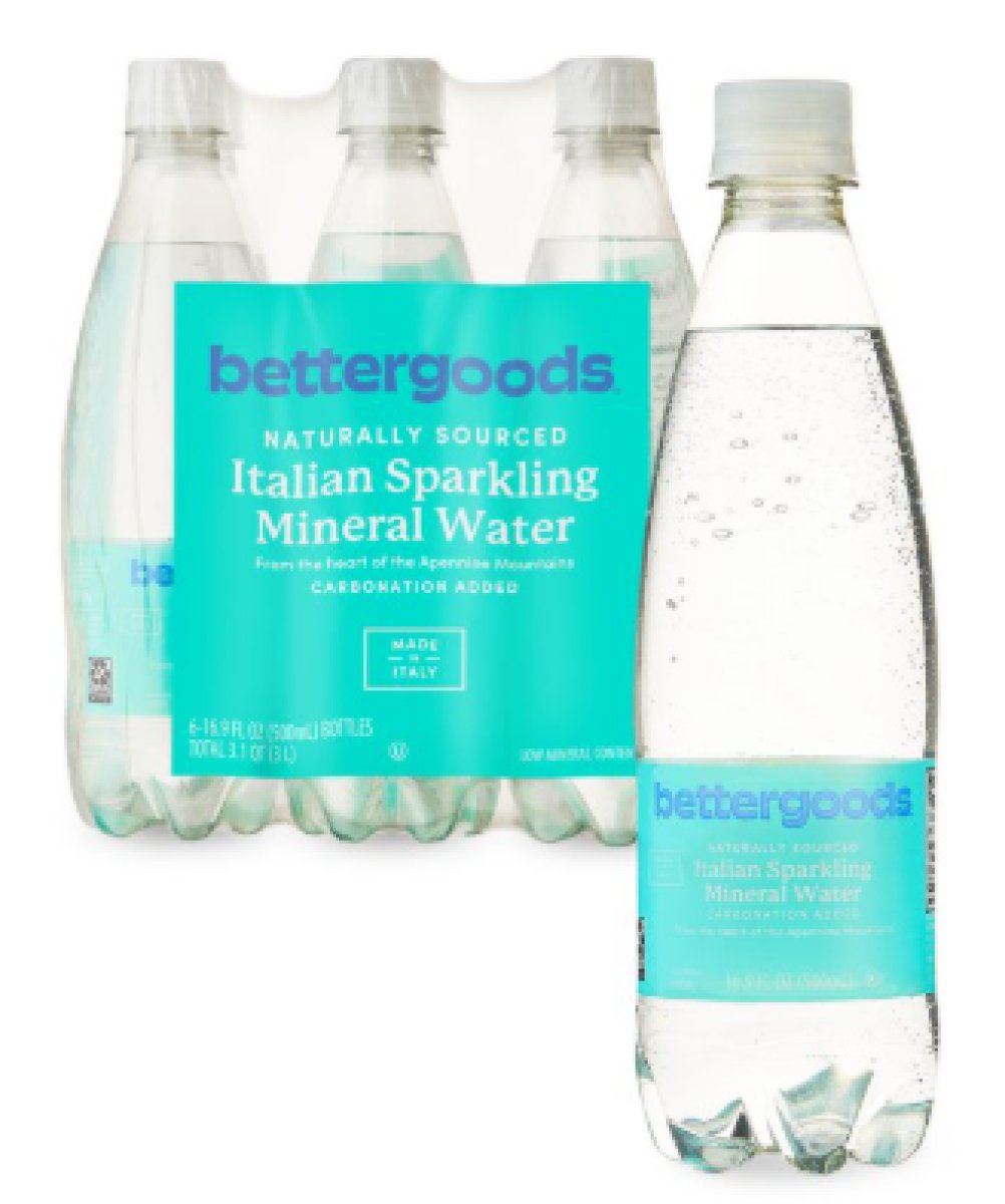 bettergoods Italian Sparkling Mineral Water, 16.9 fl oz, 6 Bottles