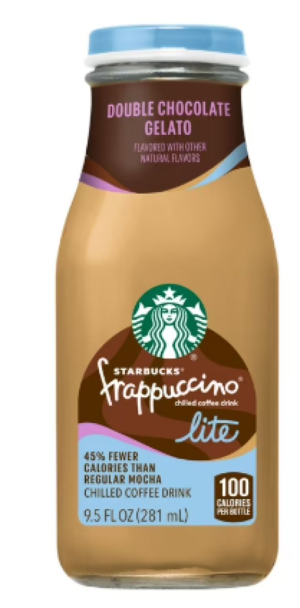 Starbucks Frappuccino Coffee Drink Lite Gelato Double Chocolate 9.5 fl oz Bottle