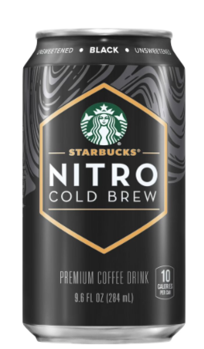 Starbucks Nitro Cold Brew Premium Sugar-Free Black Iced Coffee Beverage, 9.6 fl oz Can