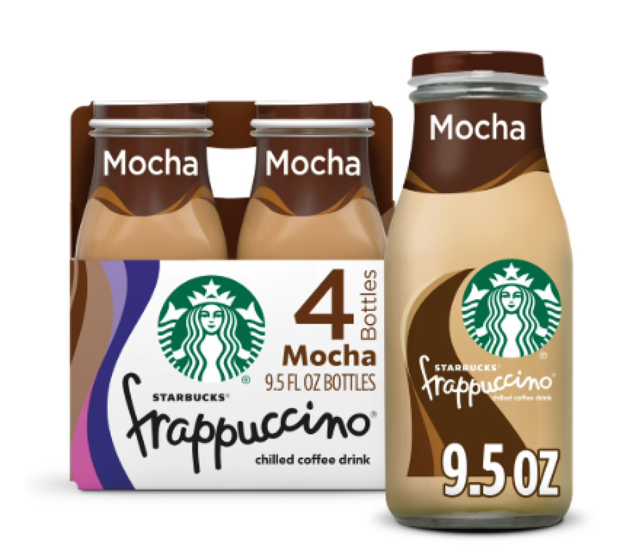 Starbucks Frappuccino Iced Coffee Mocha, 9.5 oz, 4-Pack
