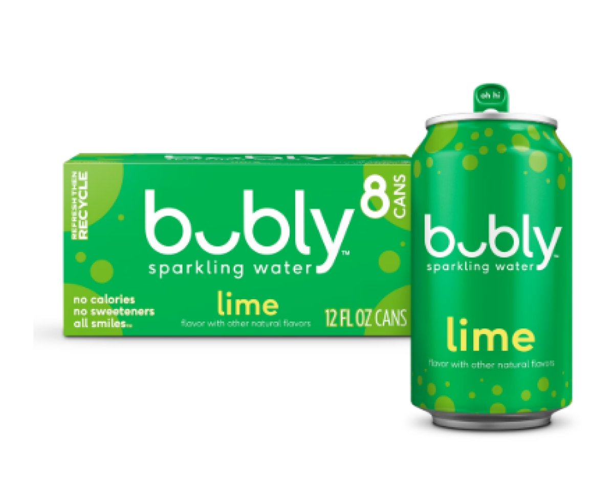 bubly Sparkling Lime Water 12 fl oz, 8 Can Pack