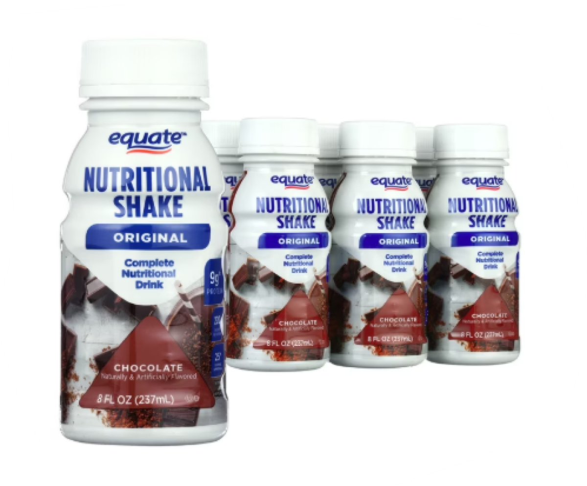 Equate Original Chocolate Nutritional Shake 8 FL OZ, 6 Units