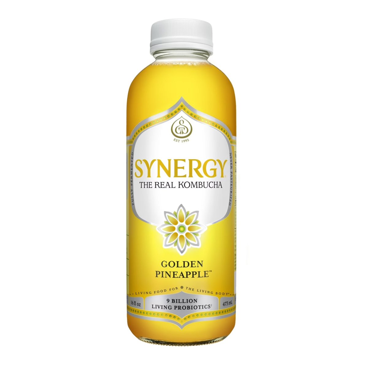 Synergy The Real Kombucha Golden Pineapple, 16 fl oz