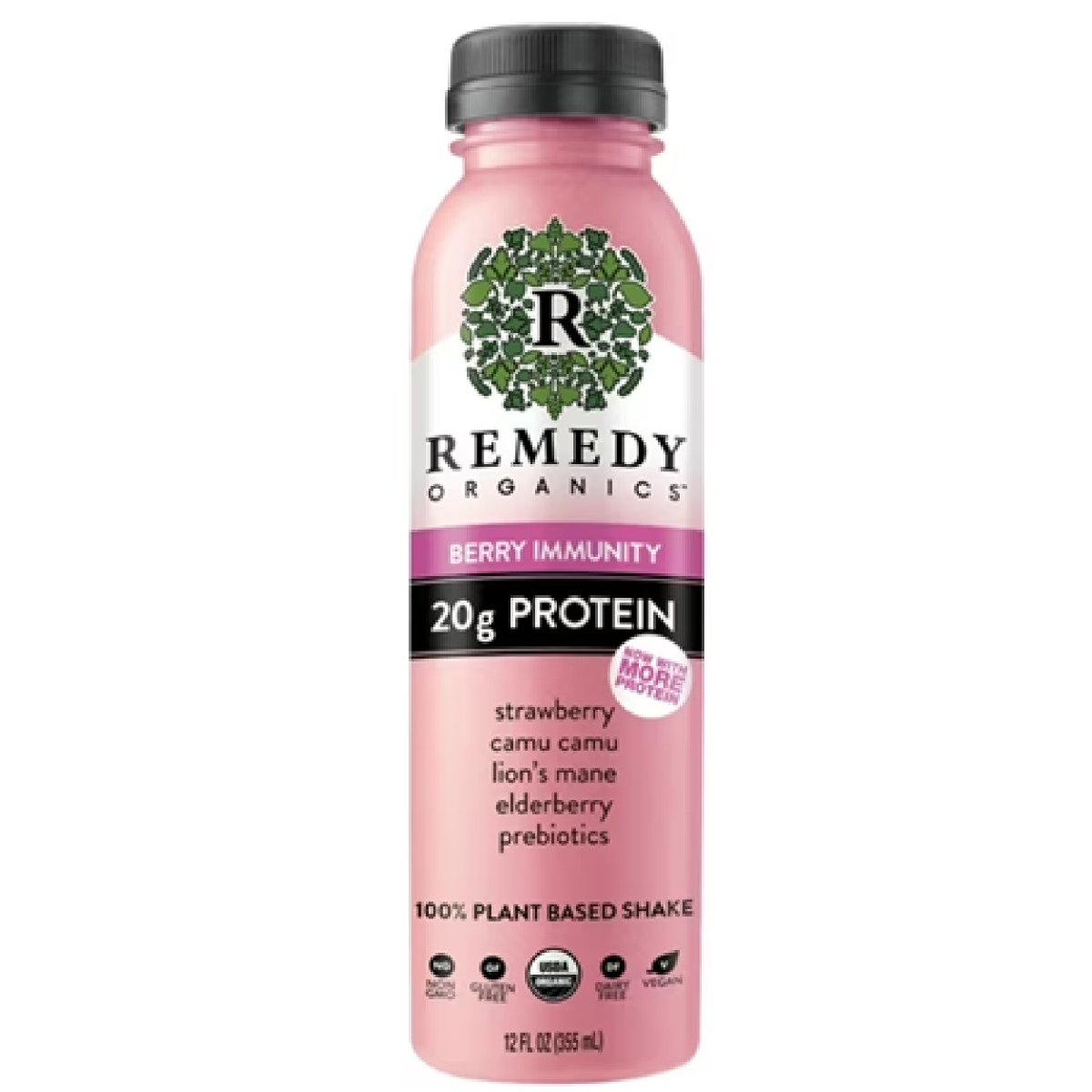 Remedy Organics Plant-Based Immunity Instant General Wellness Nutritional Shake, 12 fl oz