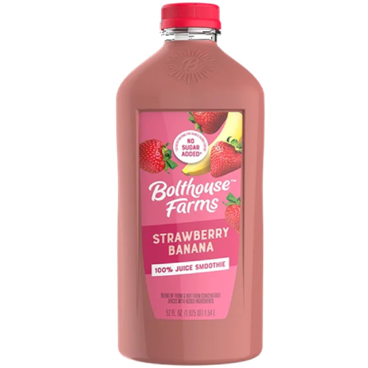 Bolthouse Farms Strawberry and Banana Fruit Juice Smoothie, 52 fl. oz. Bottle