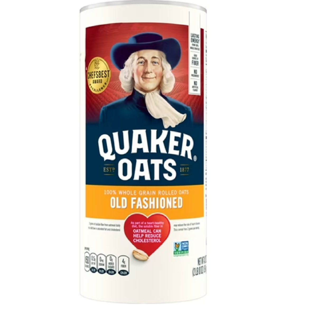Quaker Old Style Instant Whole Grain Oats 42 oz Tub of Dry Oats