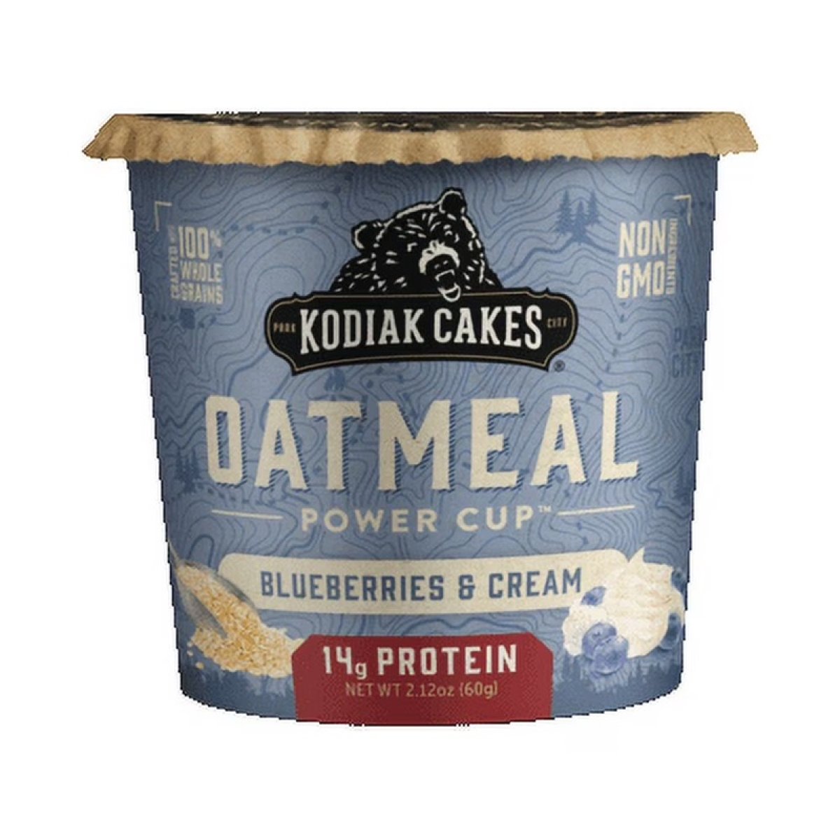 Kodiak Protein-Packed Blueberries and Cream Instant Oatmeal Power Cup, 2.12 oz