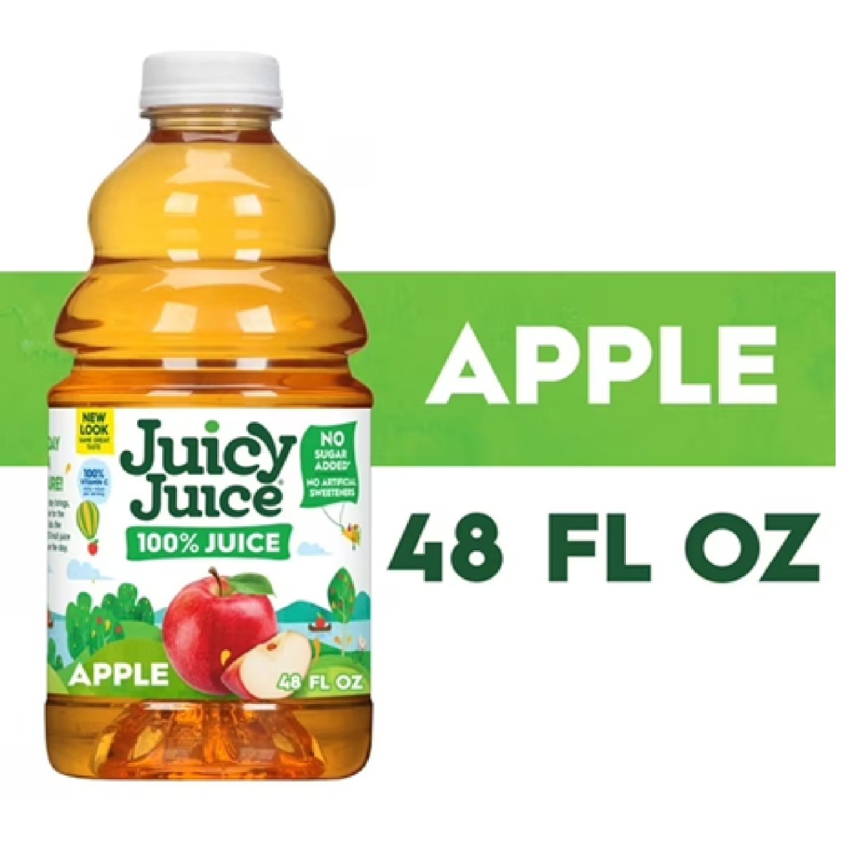 Juicy Juice 100% Juice, Apple, 48 fl oz Bottle