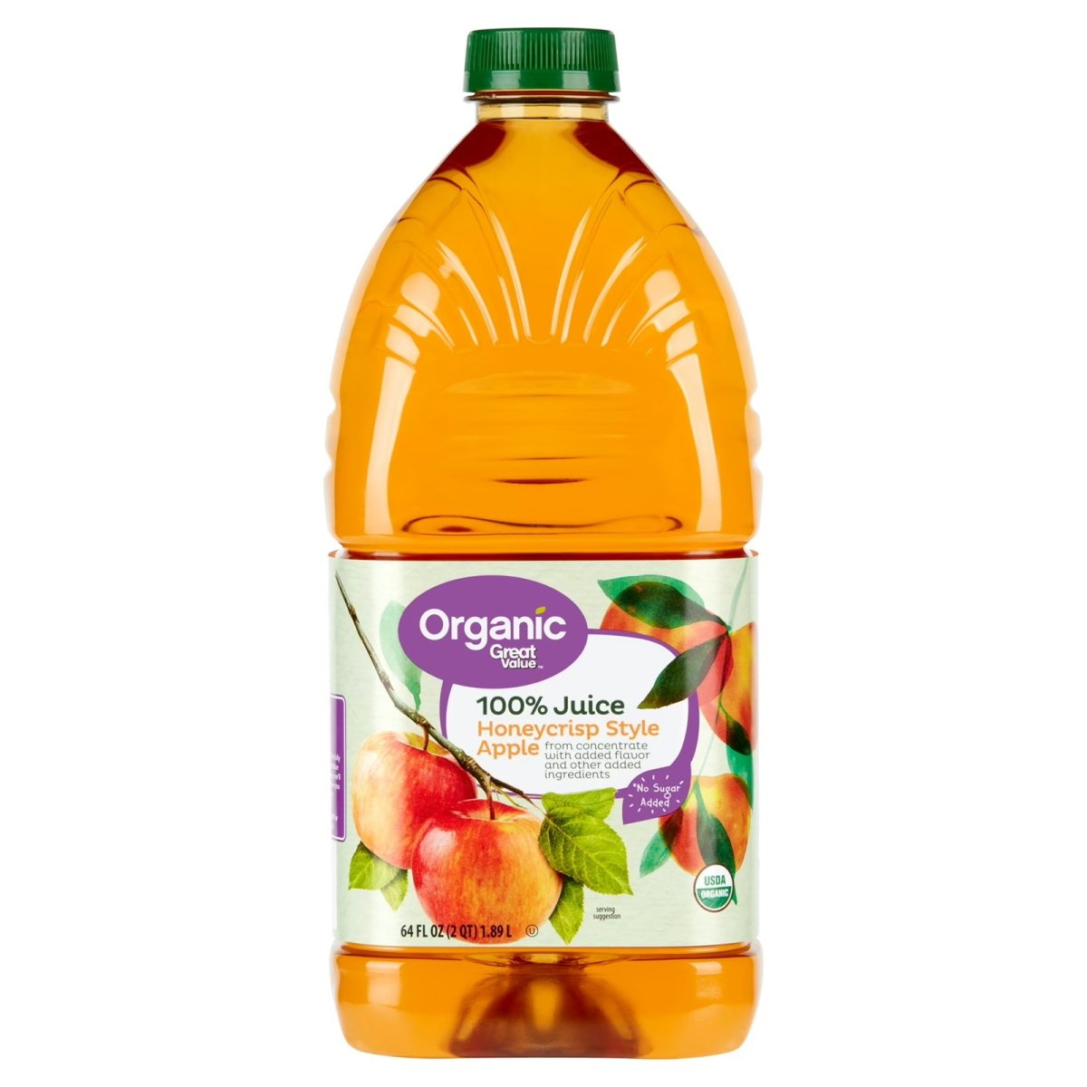 Great Value Organic Honey Crunch Style Apple Juice 64 fl oz