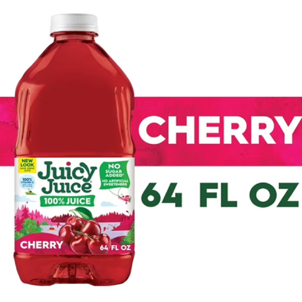 Juicy Juice 100% Juice, Cherry, 64 fl oz Bottle
