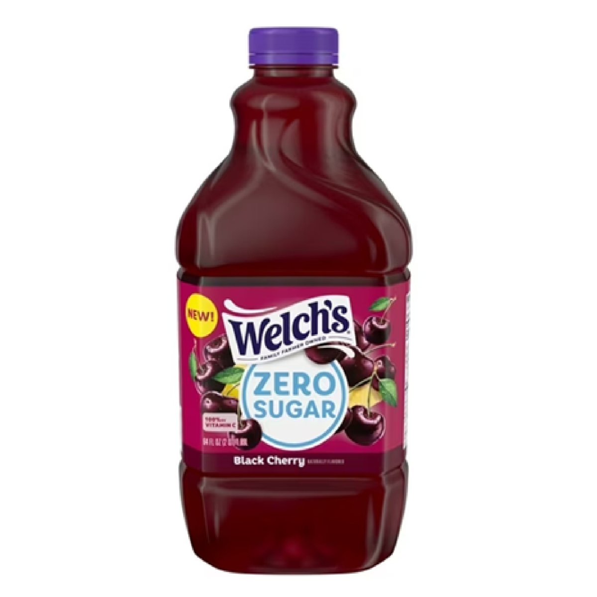 Welch's Black Cherry Zero Sugar Drink 64 fl oz Bottle