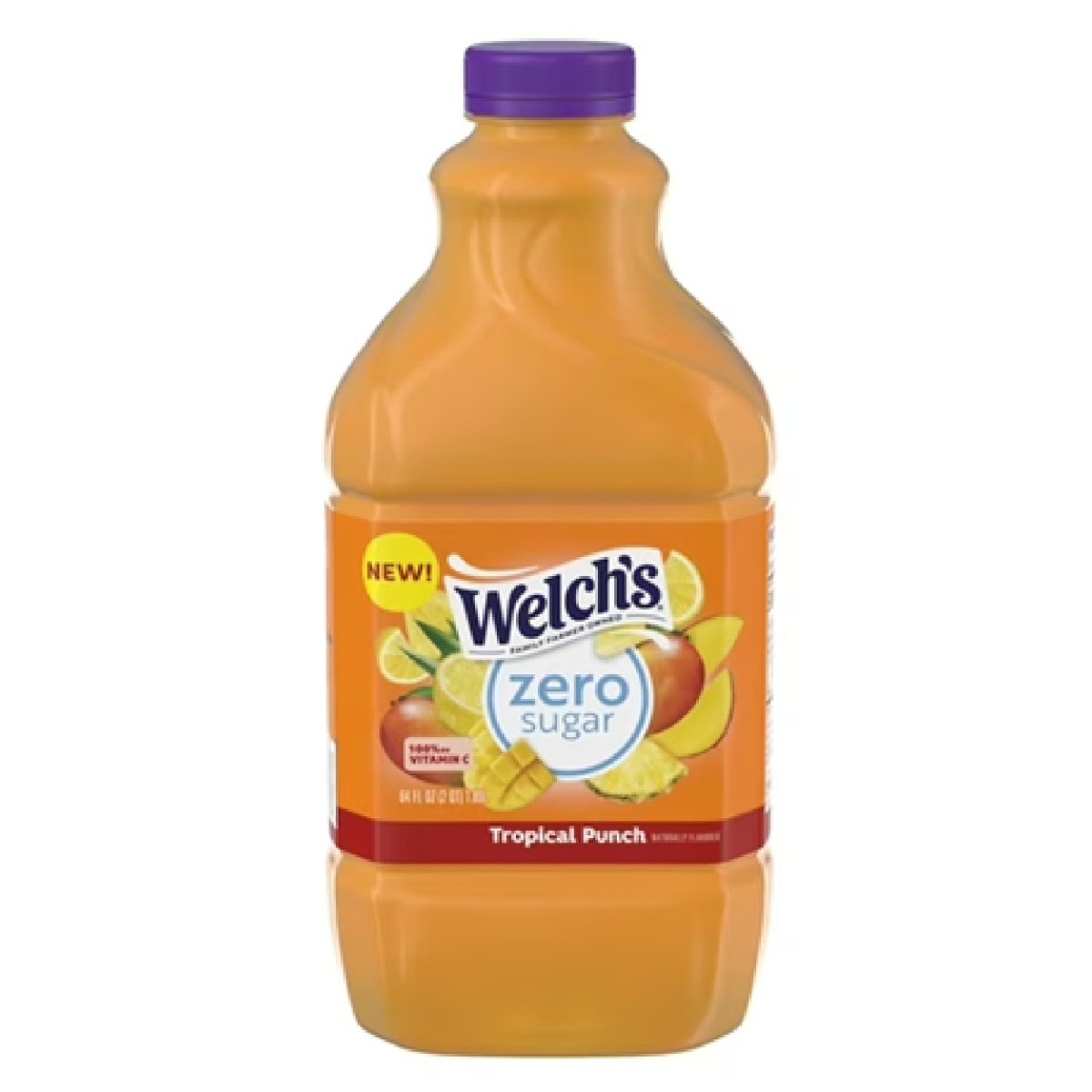 Welch's Zero Sugar Tropical Punch Drink, 64 fl oz Bottle