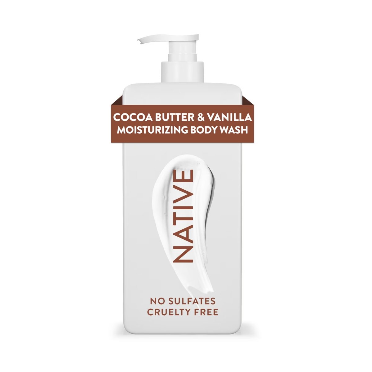 Native Cocoa Butter and Vanilla Moisturizing Body Wash 18 oz