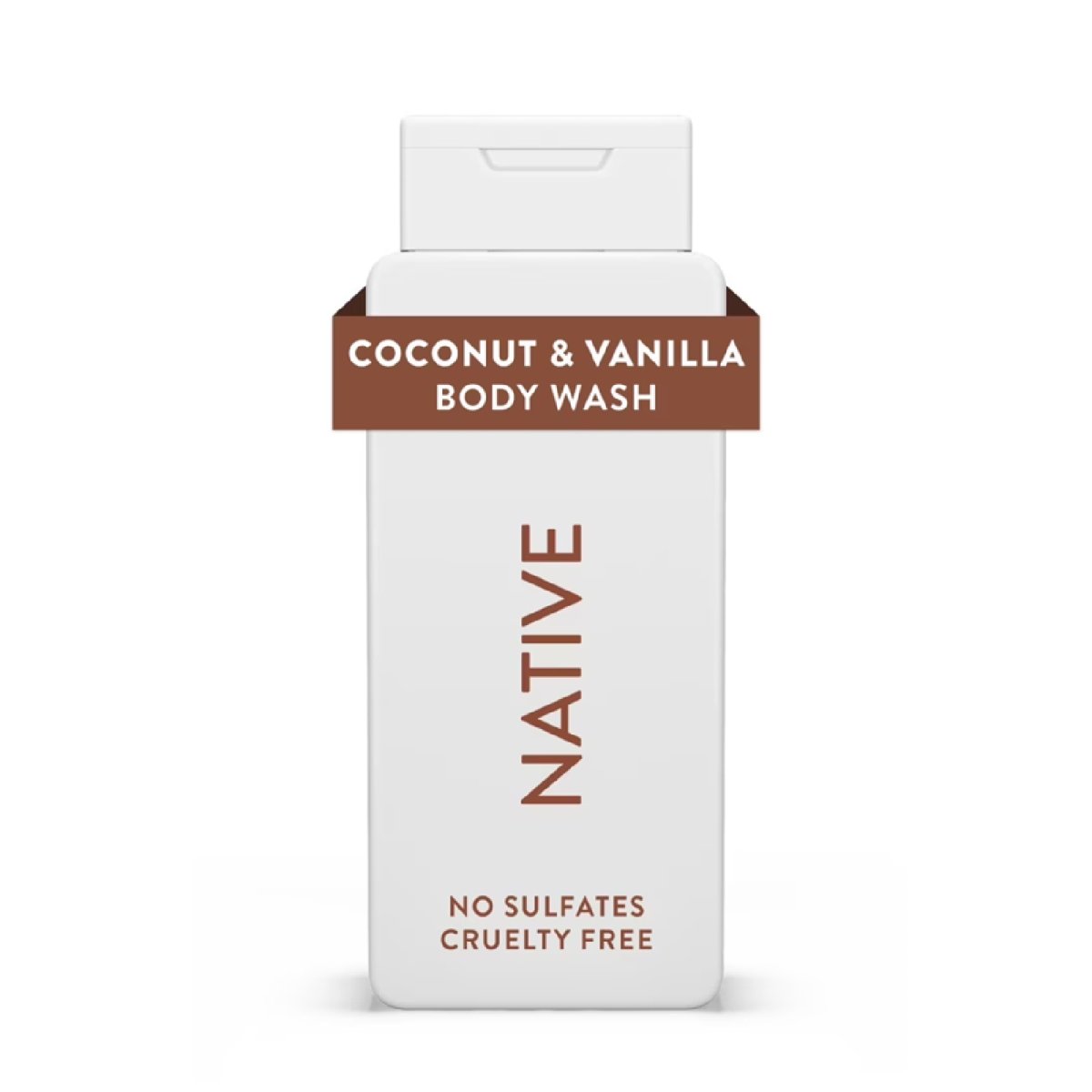 Native Body Wash, Sulfate-Free, Coconut & Vanilla, for Women & Men, 18 o