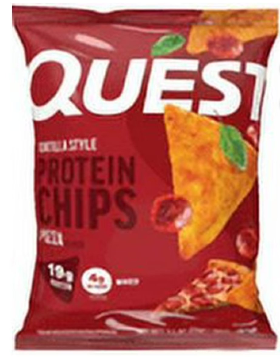 Quest Tortilla-Style Protein Chips with 19g of Protein, Pizza Flavor, 1.1 oz, Individual