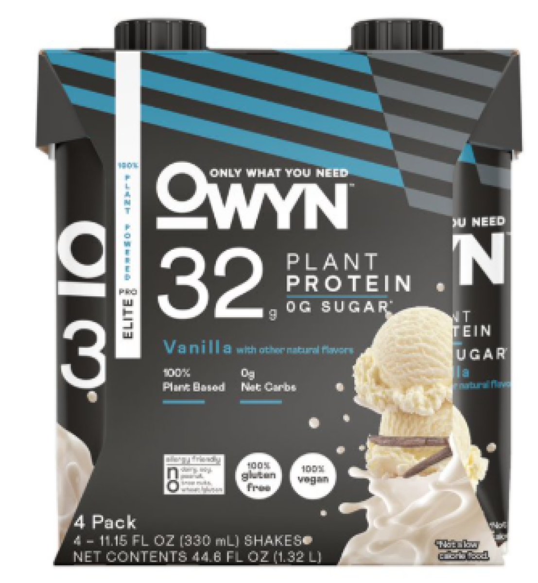 OWYN Pro Elite 32 G High Protein Shakes, Vanilla, 11.15 fl oz, 4 Units