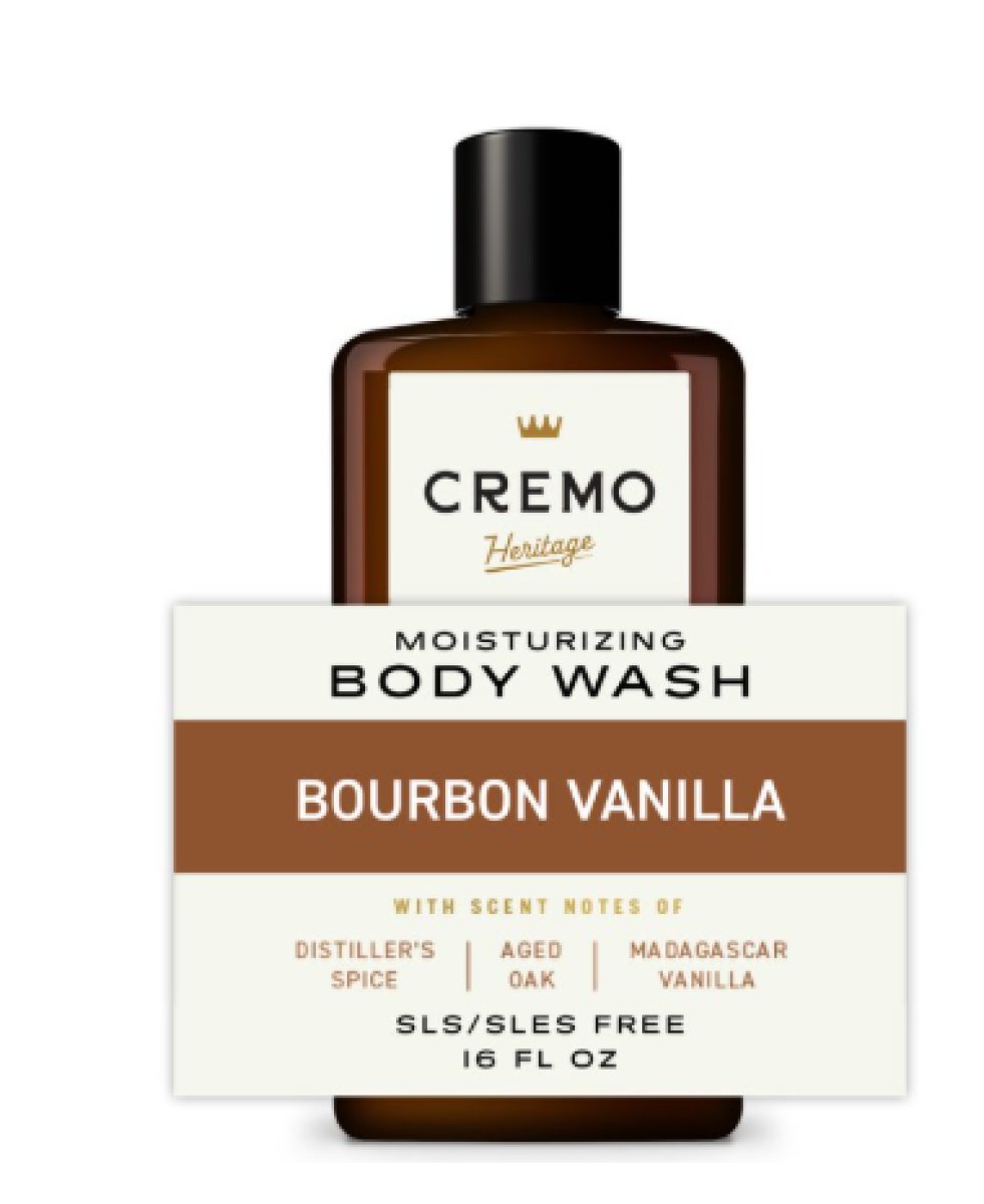 Cremo Men's Body Wash, Vanilla Bourbon, 16 oz