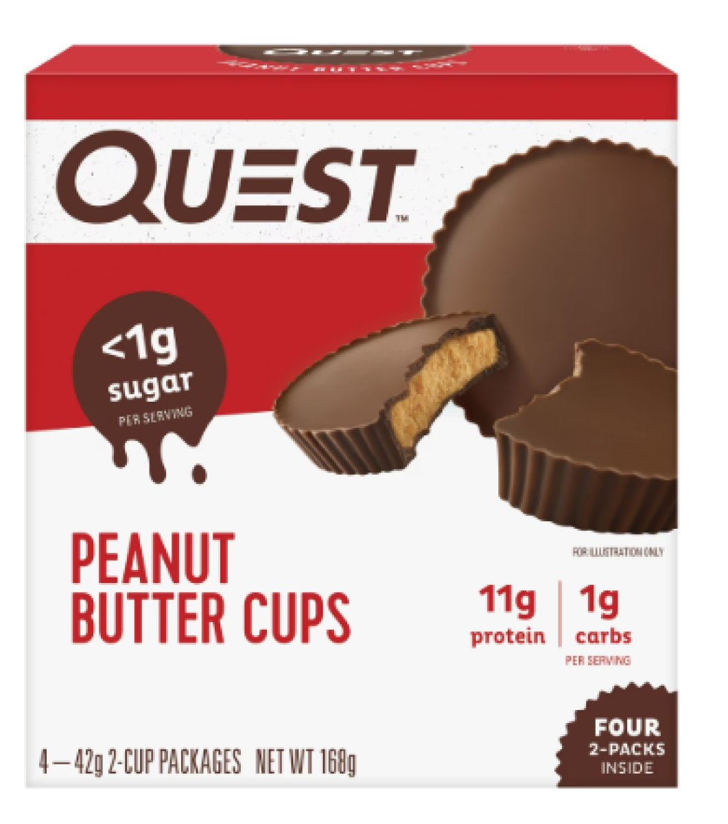 Quest Nutrition Peanut Butter Cups, High Protein, Low Carb, Gluten Free, Keto Friendly, 4 Count