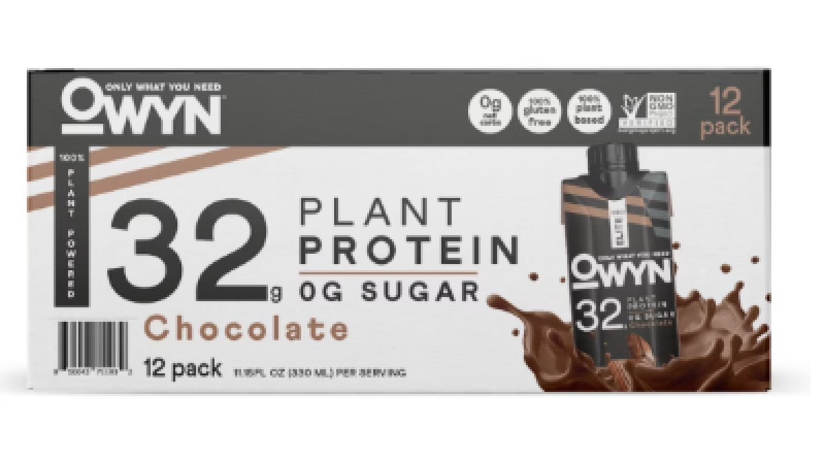 OWYN Pro Elite 32 G High Protein Shakes, Chocolate, 11.15 fl oz, 12 Units