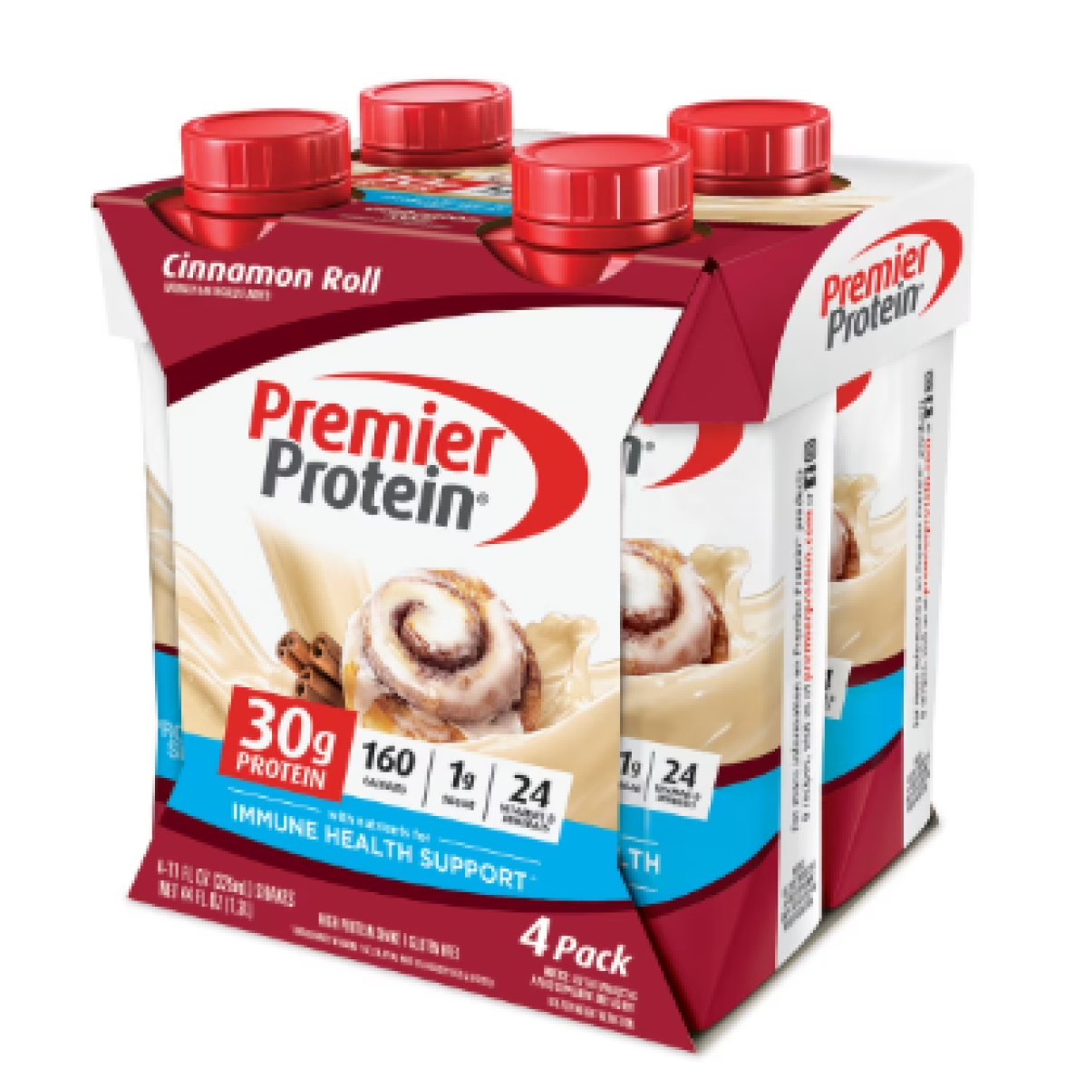 Premier Protein Cinnamon Roll Protein Shake, 30g 11 Fl Oz, 4 Units